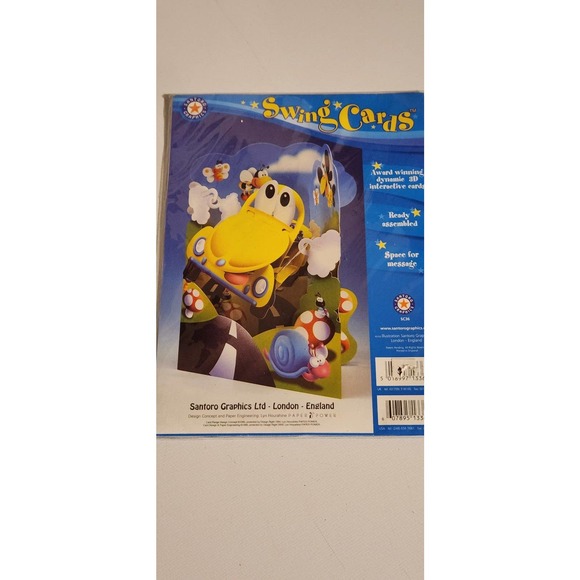 Swimg cards 3d greeting card yellow vw Volkswagen bug new and sealed all ages - Picture 5 of 8